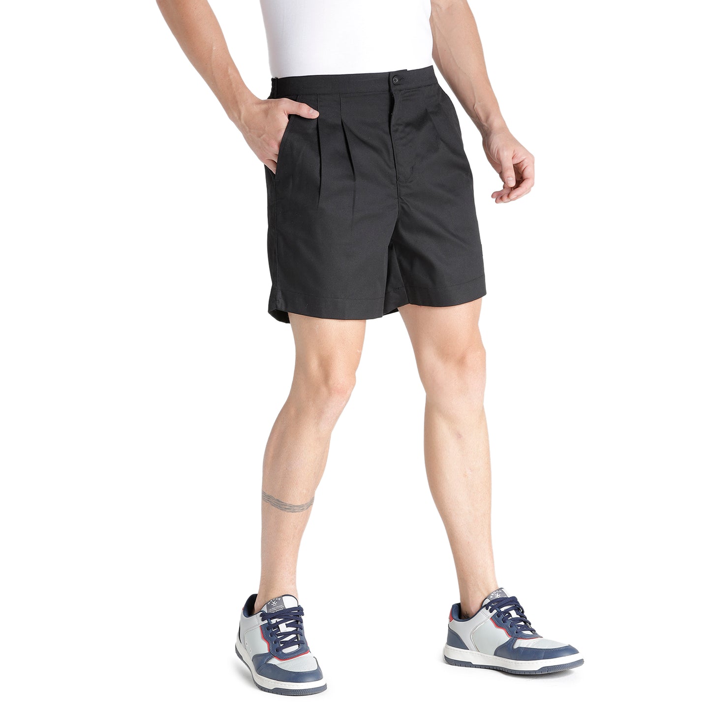 Athlete Mens Shorts Zip Half Elastic