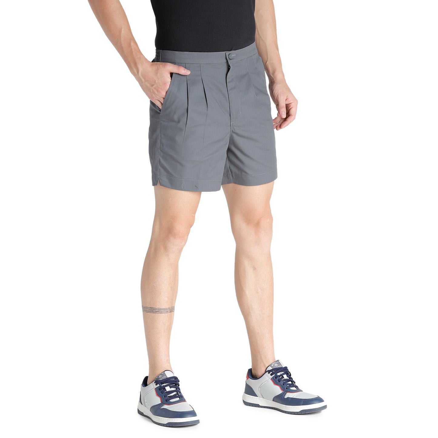 Athlete Mens Shorts Zip Half Elastic